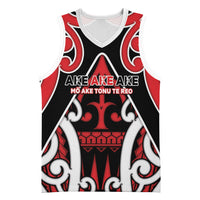 New Zealand Maori Language Week Basketball Jersey Mo Ake Tonu Te Reo LT05 Unisex Black - Polynesian Pride