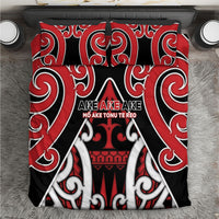 New Zealand Maori Language Week Bedding Set Mo Ake Tonu Te Reo LT05 Black - Polynesian Pride