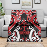 New Zealand Maori Language Week Blanket Mo Ake Tonu Te Reo LT05 - Polynesian Pride