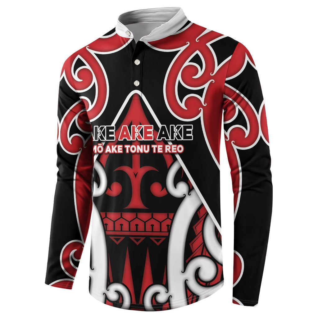 New Zealand Maori Language Week Button Sweatshirt Mo Ake Tonu Te Reo LT05 - Polynesian Pride