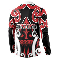 New Zealand Maori Language Week Button Sweatshirt Mo Ake Tonu Te Reo LT05 - Polynesian Pride