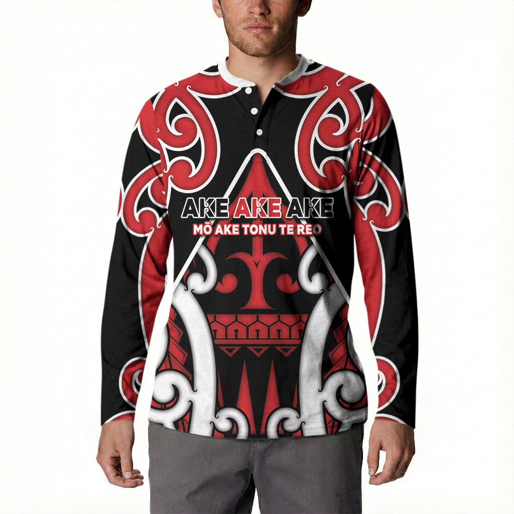 New Zealand Maori Language Week Button Sweatshirt Mo Ake Tonu Te Reo LT05 - Polynesian Pride