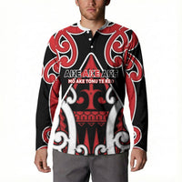 New Zealand Maori Language Week Button Sweatshirt Mo Ake Tonu Te Reo LT05 - Polynesian Pride