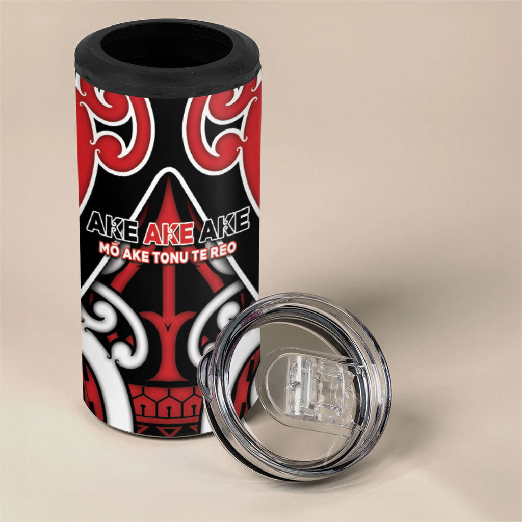New Zealand Maori Language Week 4 in 1 Can Cooler Tumbler Mo Ake Tonu Te Reo LT05 - Polynesian Pride