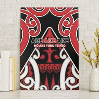New Zealand Maori Language Week Canvas Wall Art Mo Ake Tonu Te Reo LT05 Without Frame Black - Polynesian Pride