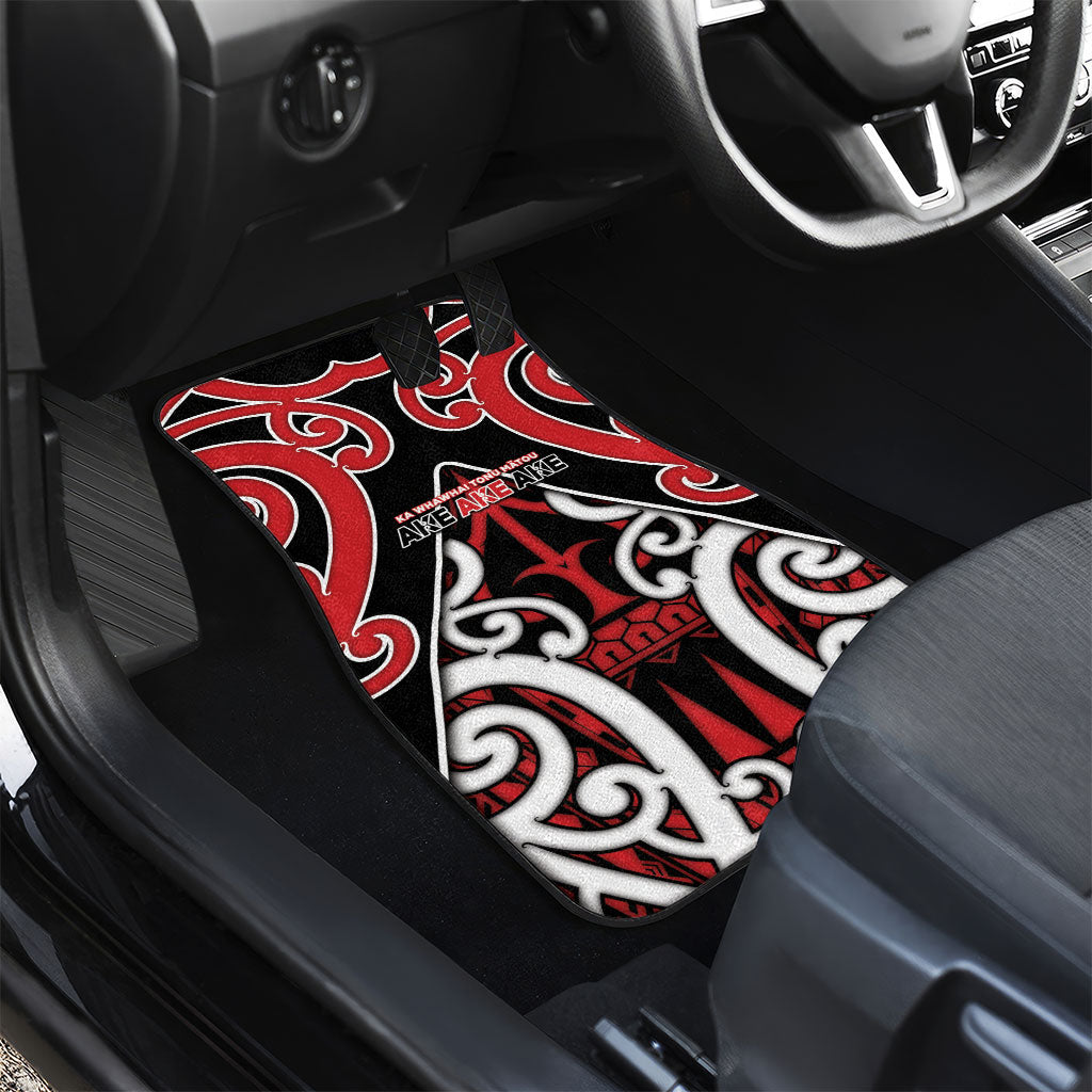 New Zealand Maori Language Week Car Mats Mo Ake Tonu Te Reo LT05 - Polynesian Pride