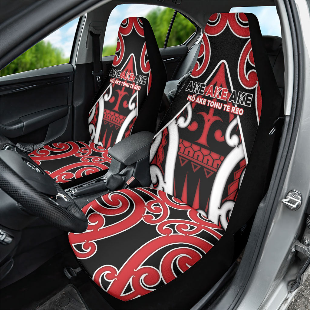 New Zealand Maori Language Week Car Seat Cover Mo Ake Tonu Te Reo LT05 - Polynesian Pride