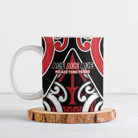 New Zealand Maori Language Week Ceramic Mug Mo Ake Tonu Te Reo LT05 Black - Polynesian Pride