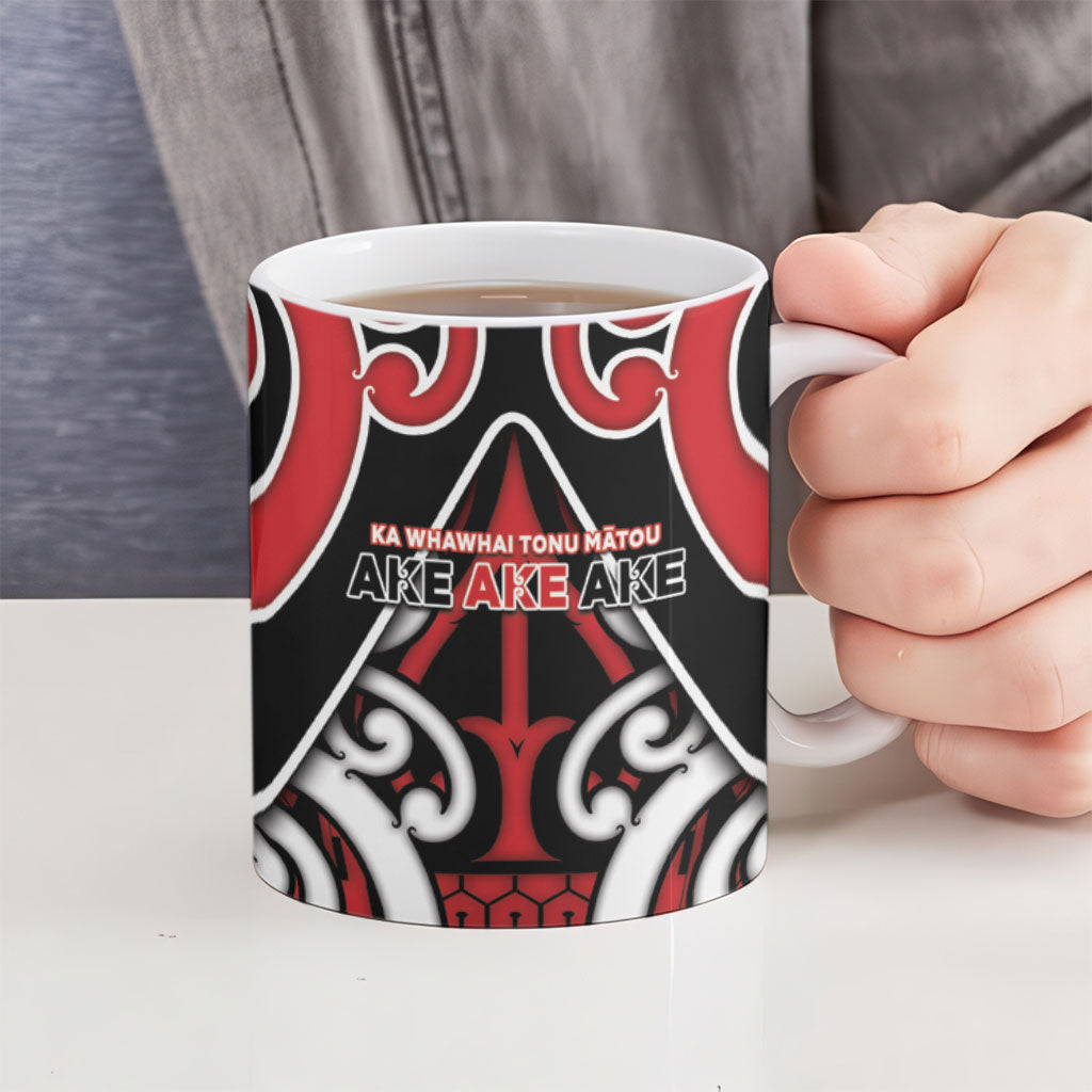 New Zealand Maori Language Week Ceramic Mug Mo Ake Tonu Te Reo LT05 - Polynesian Pride