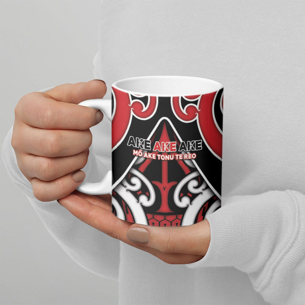 New Zealand Maori Language Week Ceramic Mug Mo Ake Tonu Te Reo LT05 - Polynesian Pride