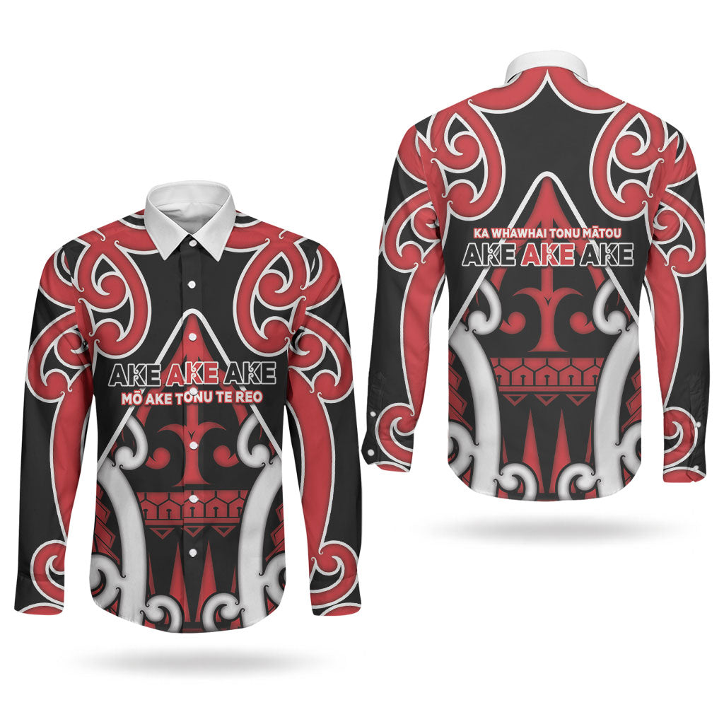 New Zealand Maori Language Week Couples Matching Summer Maxi Dress and Long Sleeve Button Shirt Mo Ake Tonu Te Reo LT05 - Polynesian Pride