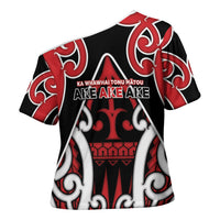New Zealand Maori Language Week Cross Shoulder Shirt Mo Ake Tonu Te Reo LT05 - Polynesian Pride