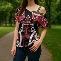 New Zealand Maori Language Week Cross Shoulder Shirt Mo Ake Tonu Te Reo LT05 - Polynesian Pride