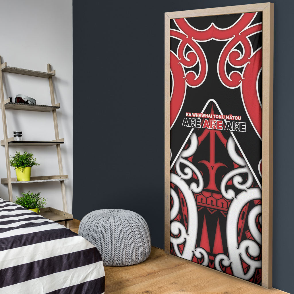 New Zealand Maori Language Week Door Cover Mo Ake Tonu Te Reo LT05 - Polynesian Pride