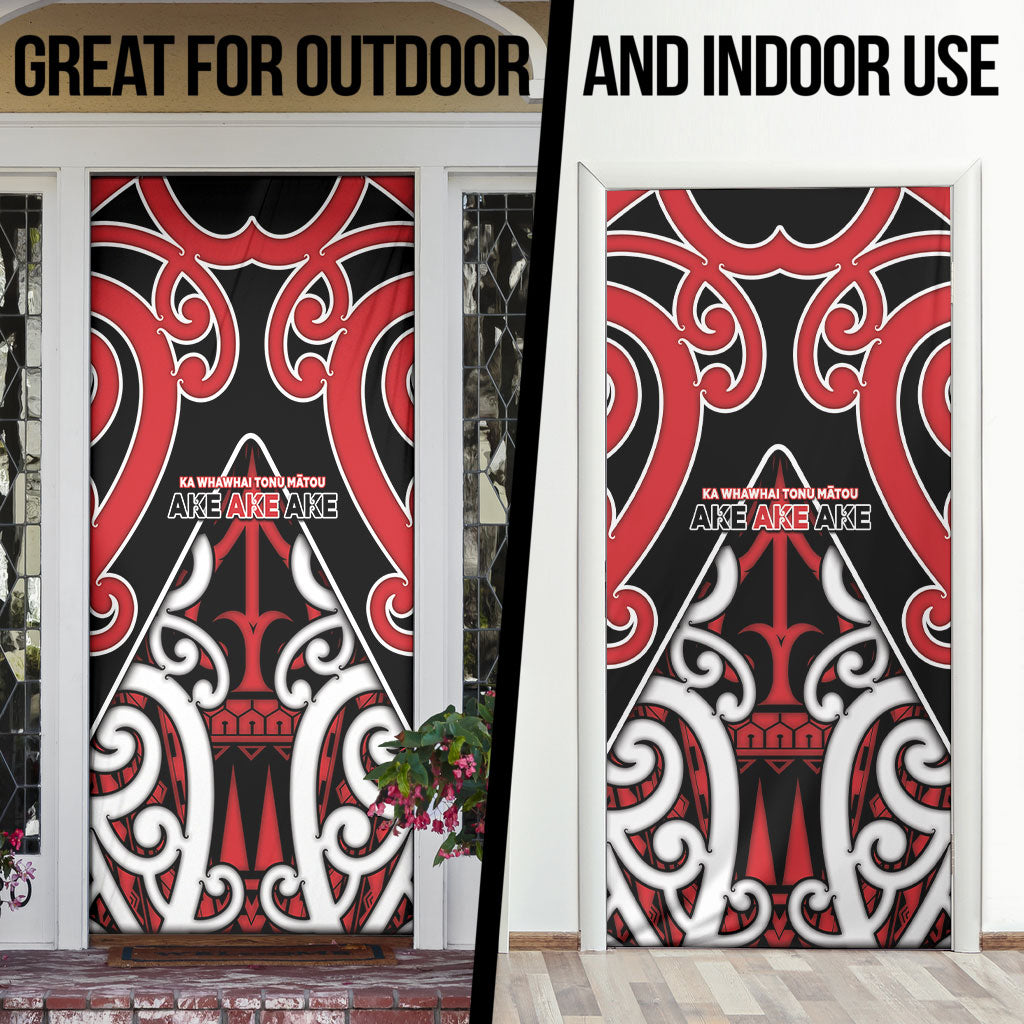 New Zealand Maori Language Week Door Cover Mo Ake Tonu Te Reo LT05 - Polynesian Pride