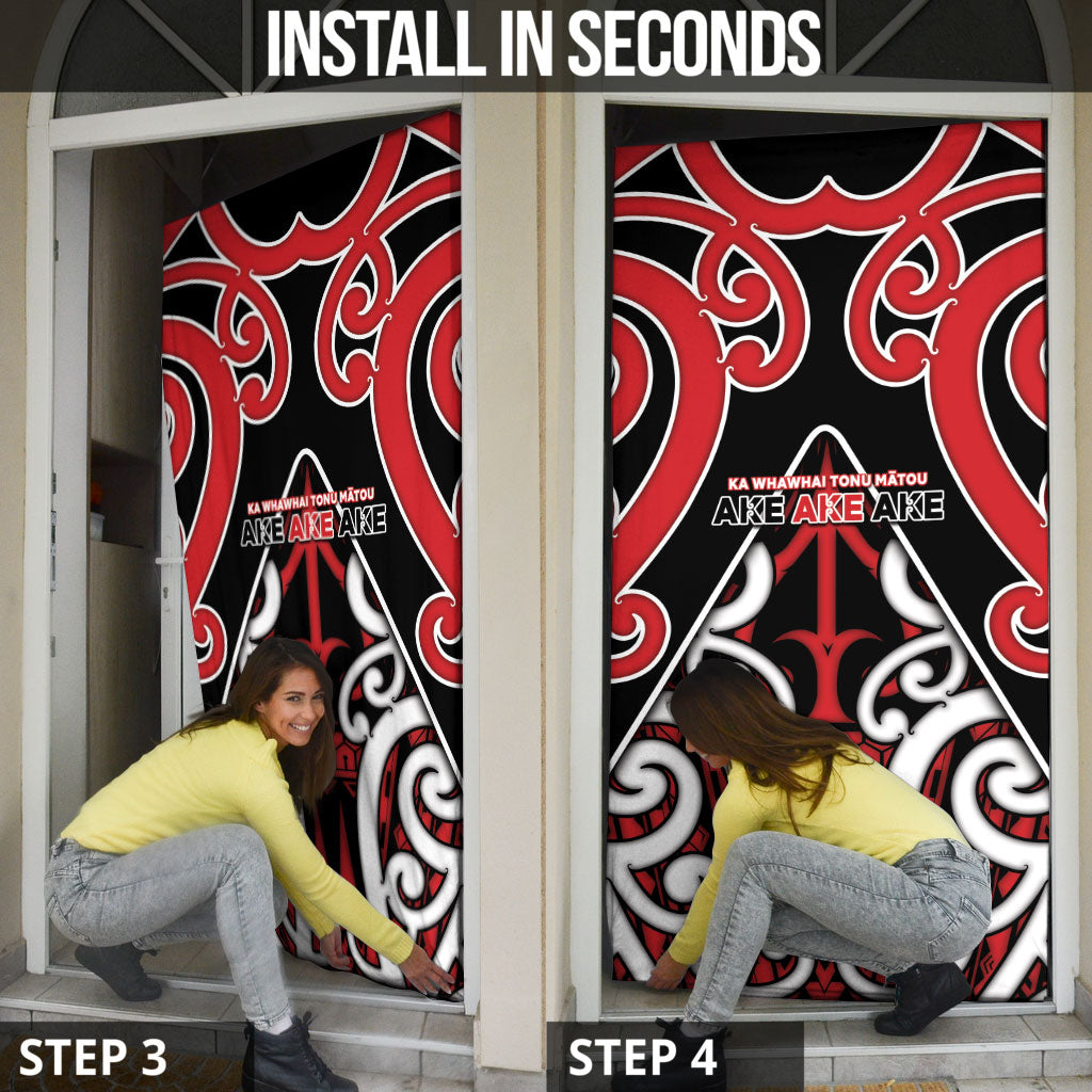 New Zealand Maori Language Week Door Cover Mo Ake Tonu Te Reo LT05 - Polynesian Pride