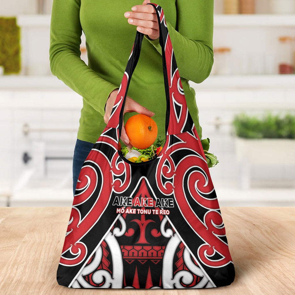 New Zealand Maori Language Week Grocery Bag Mo Ake Tonu Te Reo LT05 - Polynesian Pride