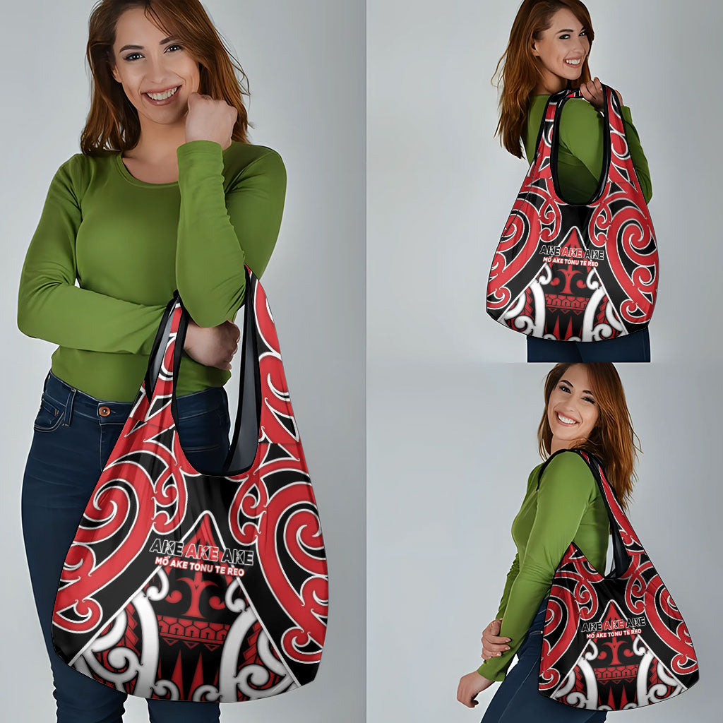 New Zealand Maori Language Week Grocery Bag Mo Ake Tonu Te Reo LT05 - Polynesian Pride