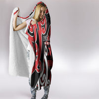 New Zealand Maori Language Week Hooded Blanket Mo Ake Tonu Te Reo LT05 - Polynesian Pride