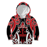 New Zealand Maori Language Week Kid Hoodie Mo Ake Tonu Te Reo LT05 Hoodie Black - Polynesian Pride