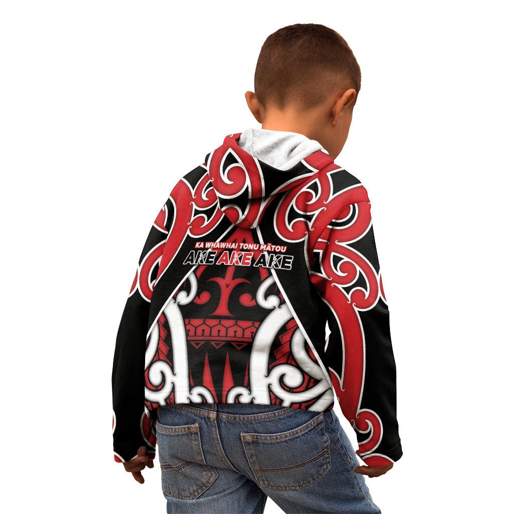 New Zealand Maori Language Week Kid Hoodie Mo Ake Tonu Te Reo LT05 - Polynesian Pride