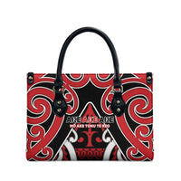 New Zealand Maori Language Week Leather Bag Mo Ake Tonu Te Reo LT05 - Polynesian Pride
