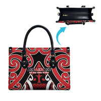 New Zealand Maori Language Week Leather Bag Mo Ake Tonu Te Reo LT05 - Polynesian Pride