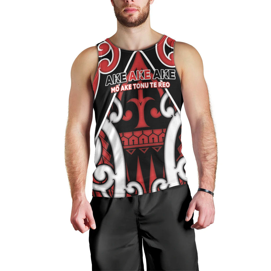 New Zealand Maori Language Week Men Tank Top Mo Ake Tonu Te Reo LT05 - Polynesian Pride