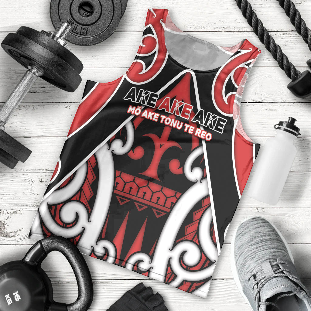 New Zealand Maori Language Week Men Tank Top Mo Ake Tonu Te Reo LT05 - Polynesian Pride