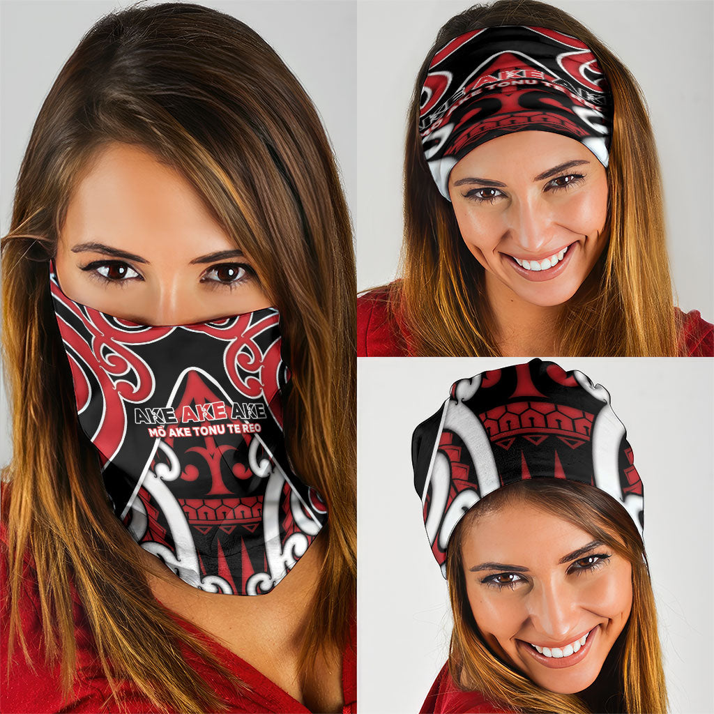 New Zealand Maori Language Week Neck Gaiter Mo Ake Tonu Te Reo LT05 - Polynesian Pride