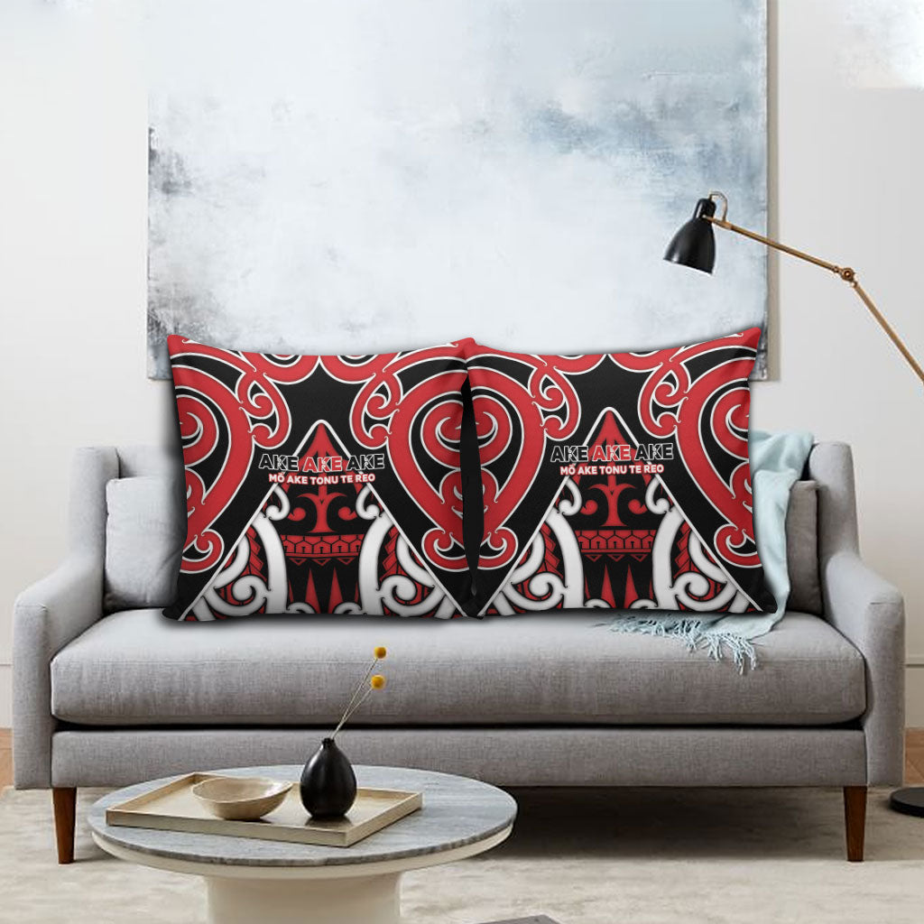 New Zealand Maori Language Week Pillow Cover Mo Ake Tonu Te Reo LT05 - Polynesian Pride