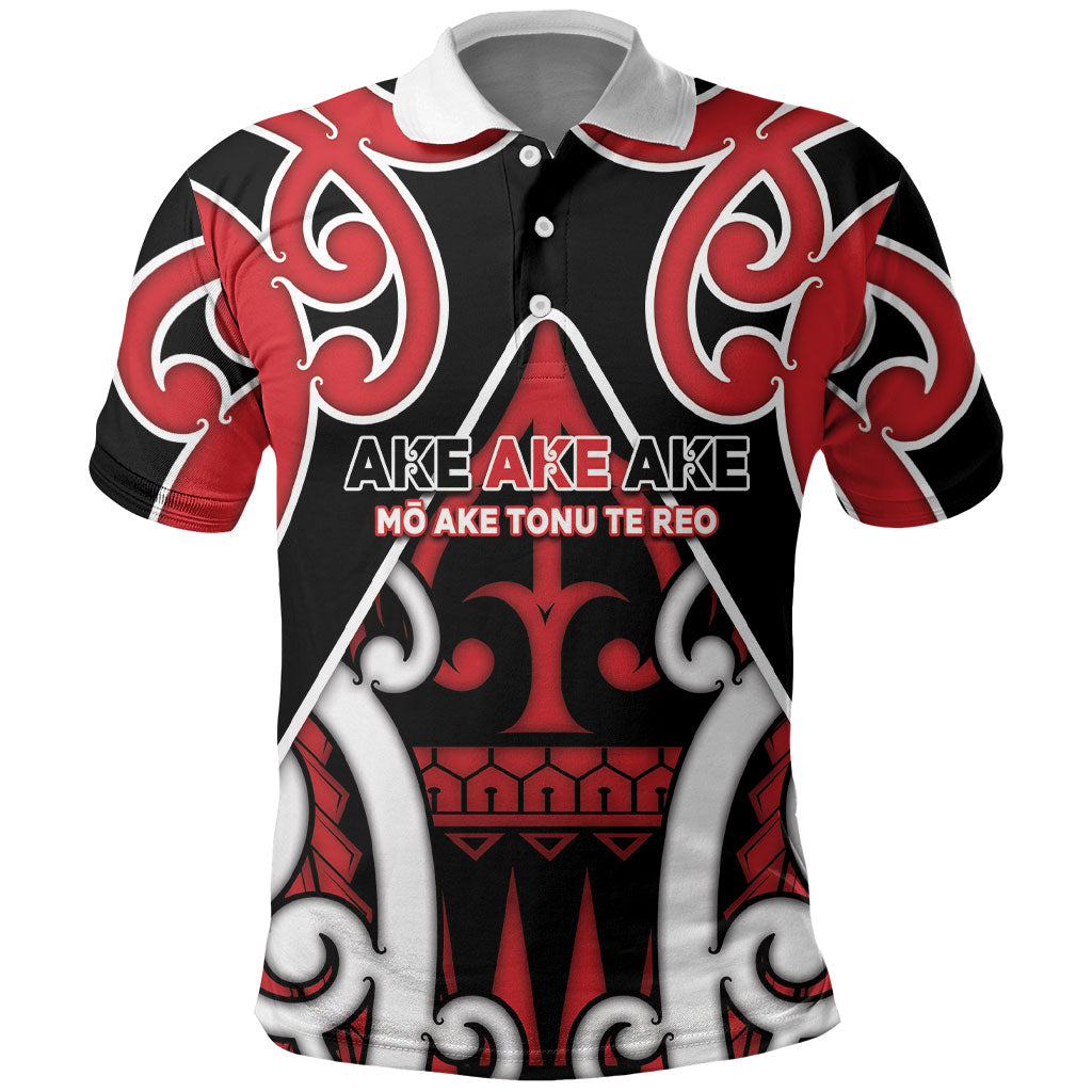 New Zealand Maori Language Week Polo Shirt Mo Ake Tonu Te Reo LT05 Black - Polynesian Pride