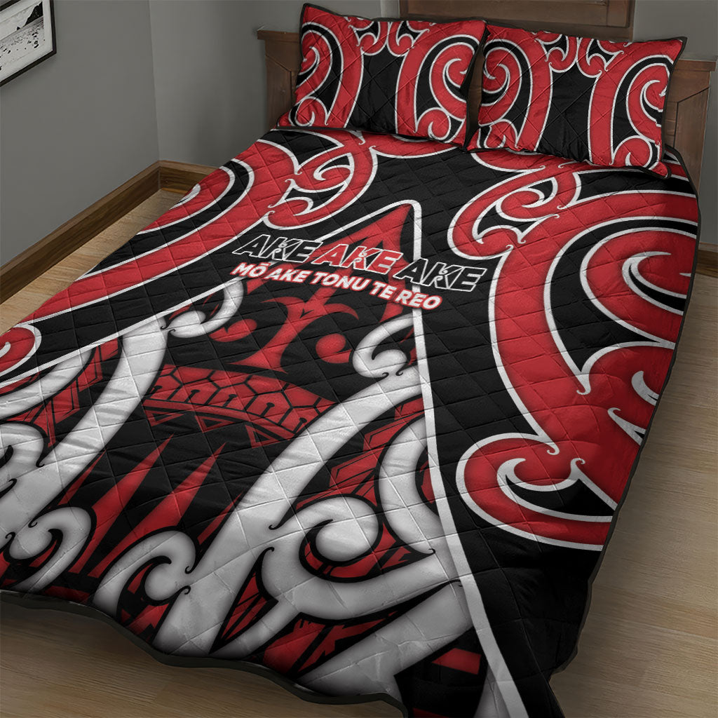 New Zealand Maori Language Week Quilt Bed Set Mo Ake Tonu Te Reo LT05 - Polynesian Pride
