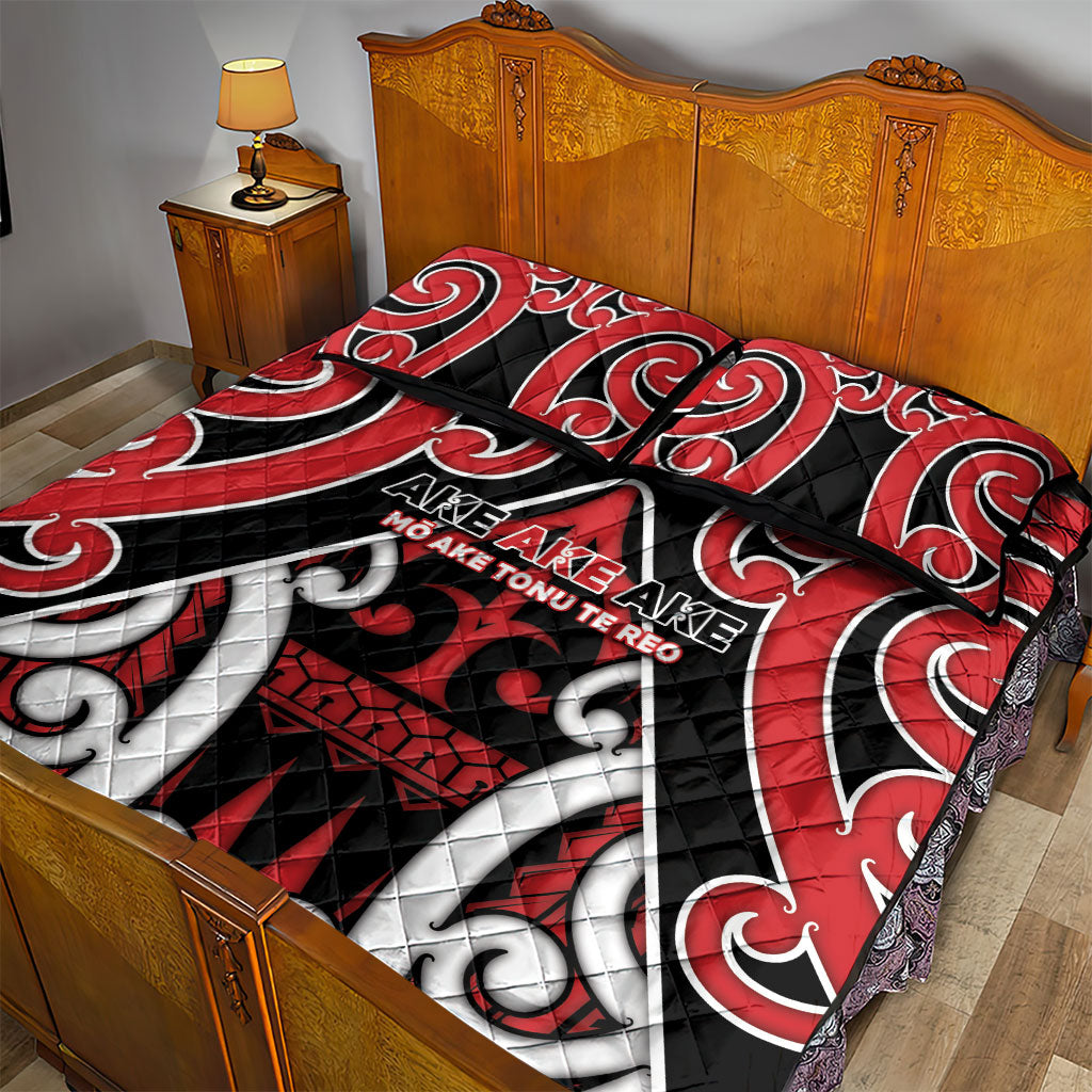 New Zealand Maori Language Week Quilt Bed Set Mo Ake Tonu Te Reo LT05 - Polynesian Pride