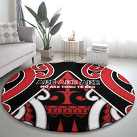 New Zealand Maori Language Week Round Carpet Mo Ake Tonu Te Reo LT05 - Polynesian Pride