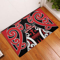 New Zealand Maori Language Week Rubber Doormat Mo Ake Tonu Te Reo LT05 - Polynesian Pride