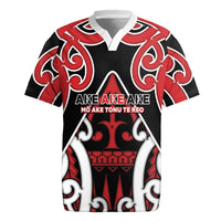 New Zealand Maori Language Week Rugby Jersey Mo Ake Tonu Te Reo LT05 Black - Polynesian Pride