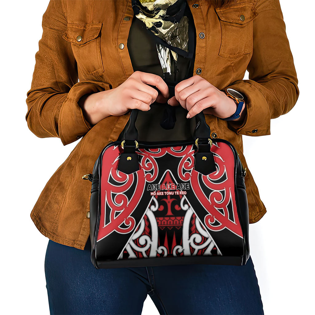 New Zealand Maori Language Week Shoulder Handbag Mo Ake Tonu Te Reo LT05 - Polynesian Pride