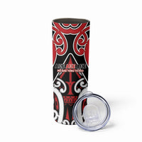 New Zealand Maori Language Week Skinny Tumbler Mo Ake Tonu Te Reo LT05 - Polynesian Pride