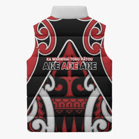 New Zealand Maori Language Week Sleeveless Puffer Jacket Mo Ake Tonu Te Reo LT05 - Polynesian Pride