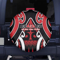 New Zealand Maori Language Week Spare Tire Cover Mo Ake Tonu Te Reo LT05 No hole Black - Polynesian Pride