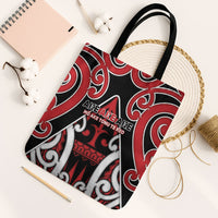 New Zealand Maori Language Week Tote Bag Mo Ake Tonu Te Reo LT05 Black Strap One Size Black - Polynesian Pride