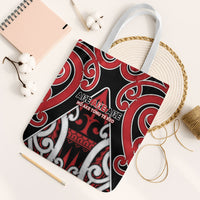 New Zealand Maori Language Week Tote Bag Mo Ake Tonu Te Reo LT05 White Strap One Size Black - Polynesian Pride