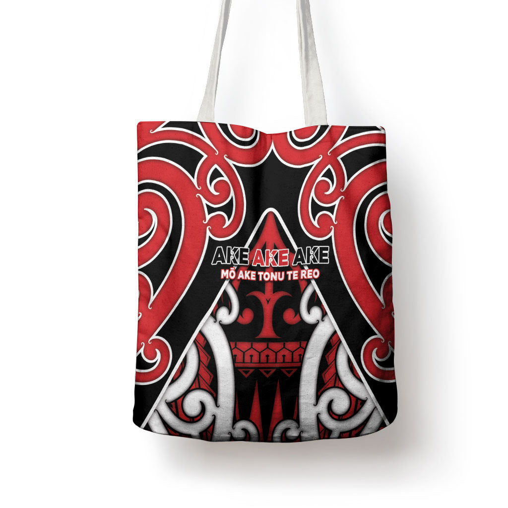 New Zealand Maori Language Week Tote Bag Mo Ake Tonu Te Reo LT05 - Polynesian Pride