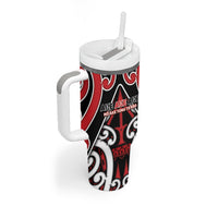 New Zealand Maori Language Week Tumbler With Handle Mo Ake Tonu Te Reo LT05 - Polynesian Pride