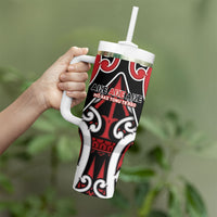 New Zealand Maori Language Week Tumbler With Handle Mo Ake Tonu Te Reo LT05 - Polynesian Pride