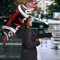 New Zealand Maori Language Week Umbrella Mo Ake Tonu Te Reo LT05 - Polynesian Pride