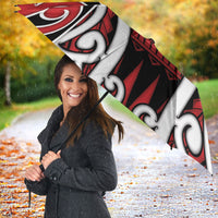 New Zealand Maori Language Week Umbrella Mo Ake Tonu Te Reo LT05 - Polynesian Pride