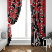 New Zealand Maori Language Week Window Curtain Mo Ake Tonu Te Reo LT05 - Polynesian Pride