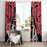 New Zealand Maori Language Week Window Curtain Mo Ake Tonu Te Reo LT05 - Polynesian Pride